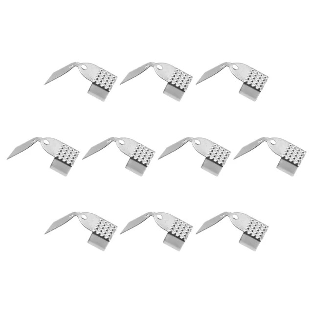 Fold Over Crimp Cord Ends, 6mm End Cap Clasps for DIY (100Pcs, Silver White)