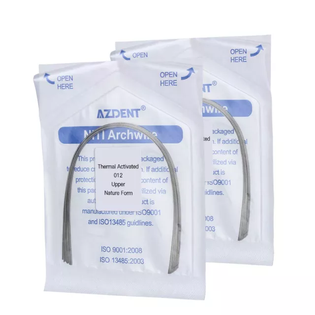 Alambre de arco redondo activado térmicamente por ortodoncia dental AZDENT forma natural 3