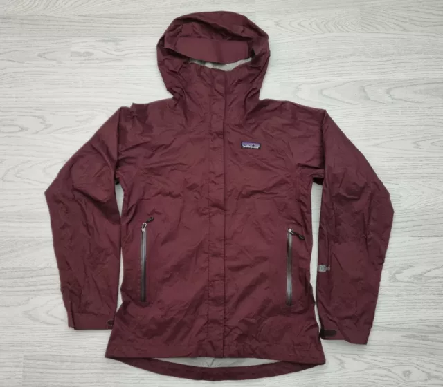 PATAGONIA H2No Womens Lightweight Waterproof Jacket Torrentshell - Burgundy XS