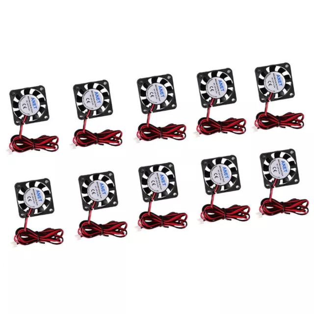 10x Leise Kühler Lüfter Gehäuse DC 12V PC Brushless Axiallüfter 40mm 2 pin