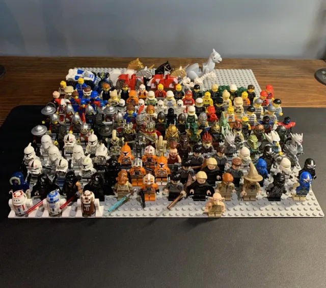Huge Lego Minifigure Lot 130+ W/ Accesories: Star Wars, Harry Potter, & More!
