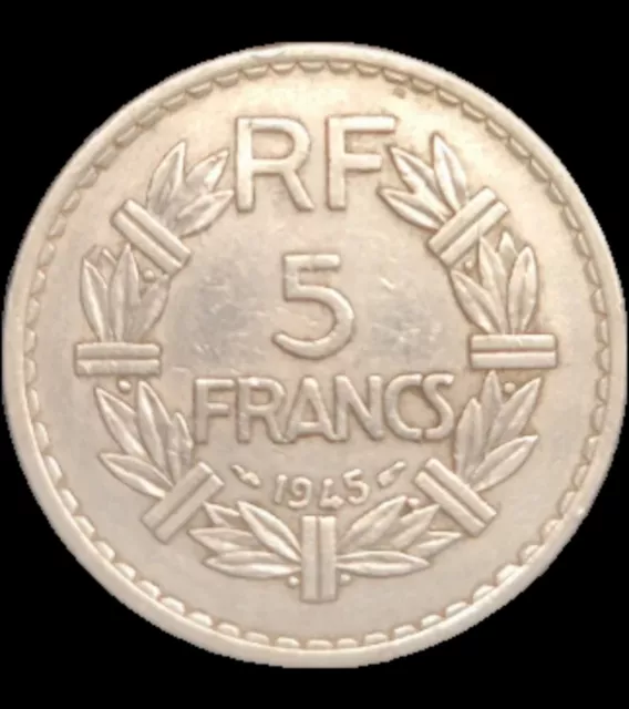 5 Francs 1945  In Sehr Schön Erhaltung#17