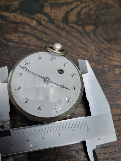 Montre Gousset Ancienne Argent Massif 1830 - Mouvement Coq Mécanique, époque Restauration XIXe, Collection