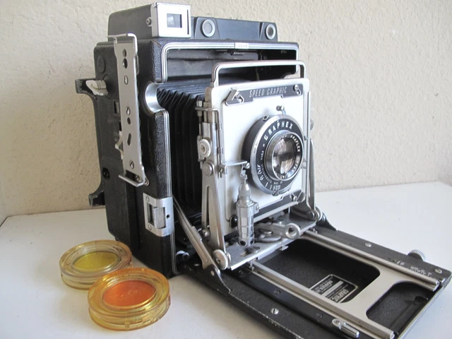 Chambre Photographique 4x5 Graphex Super Graphic – Avec Objectif Graphlex 127 Optar 4.5