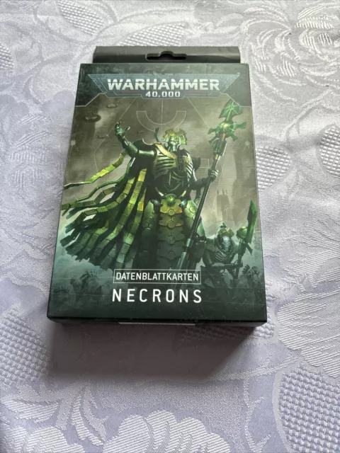 Warhammer 40k -- Datenblattkarten: Necrons / Deutsch --