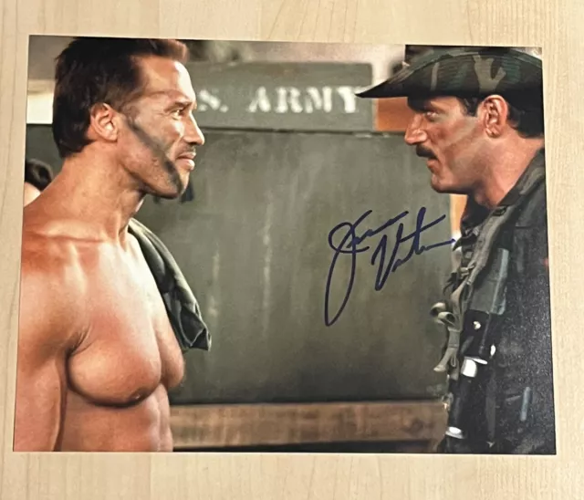 JESSE VENTURA HAND SIGNED 8x10 PHOTO ACTOR AUTOGRAPHED PREDATOR MOVIE COA