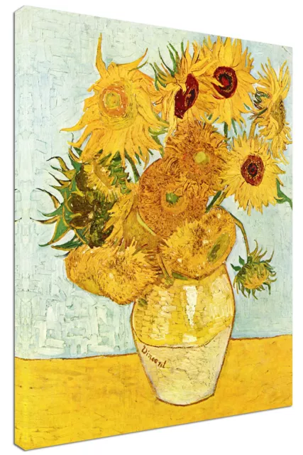 Quadro moderno Arredamento Van Gogh I GIRASOLI Arredo Casa Arte Stampa su tela