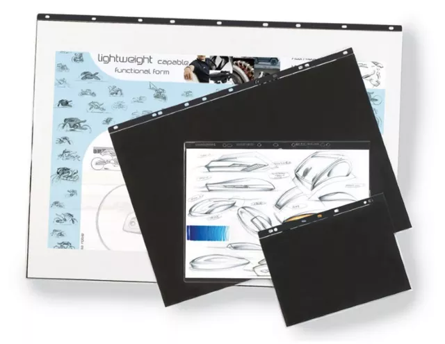 A1 A2 A3 A4 portfolio Ring Binder display presentation 5 Sleeves Acid Free