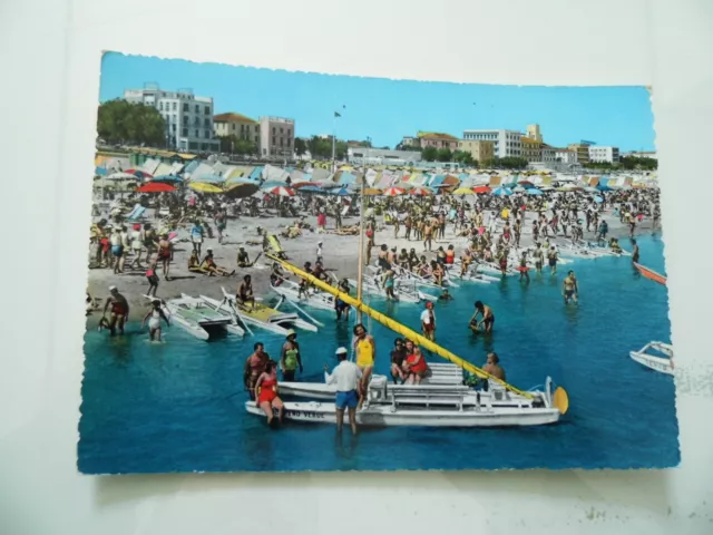 Cartolina Viaggiata "RIVIERA DI RIMINI Vita di Spiaggia" 1959