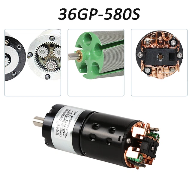 Permanent Magnet DC Planetary Gear Motor 36GP-580S High Torque Reducer Motor