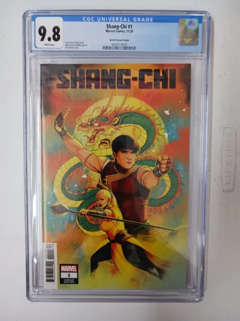 Marvel Comics Shang-Chi #1 2020 CGC 9.8 Bartel Variant Cover WHITE Pages