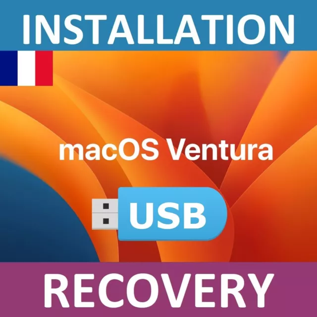 Clé USB Bootable OS Ventura OSX 13 Mac