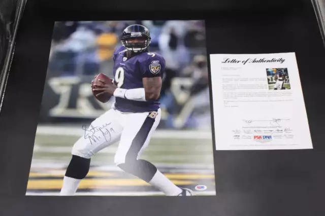 Steve McNair Autographed Baltimore Ravens 16x20 Photo