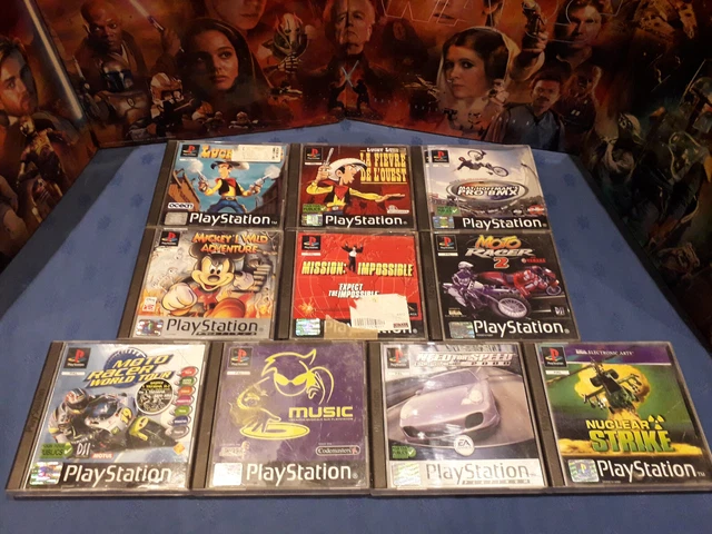 Lot De 10 Jeux PS1 PlayStation - Complets En Très Bon état - Jeux Rétro