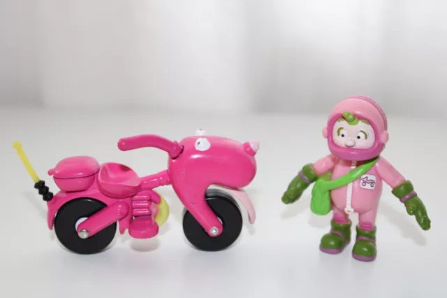 Engie Benjy Messenger Mo’s Pink Dog Bike Diecast with Figure-Ertl 2002