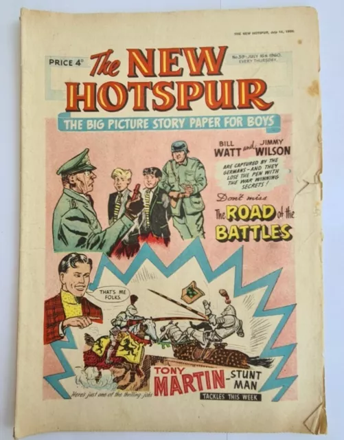 The New Hotspur Comic (1960) #39 July 16th, DC Thomson. Fair Copy.