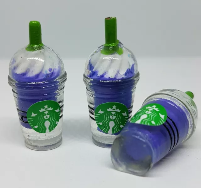 Doll House Accessories - 2 Mini Starbucks Drinking Containers Set 1 3