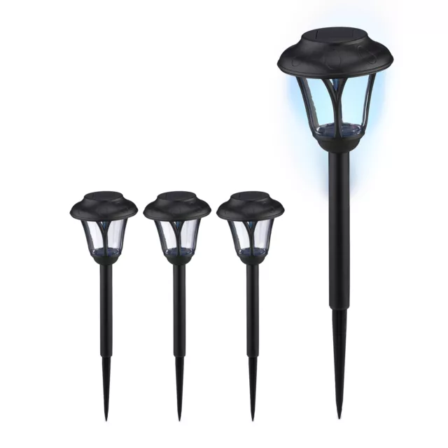 Solarlampe LED Gartenlampe Outdoor Gartenbeleuchtung Wegeleuchte Set Außenlampe