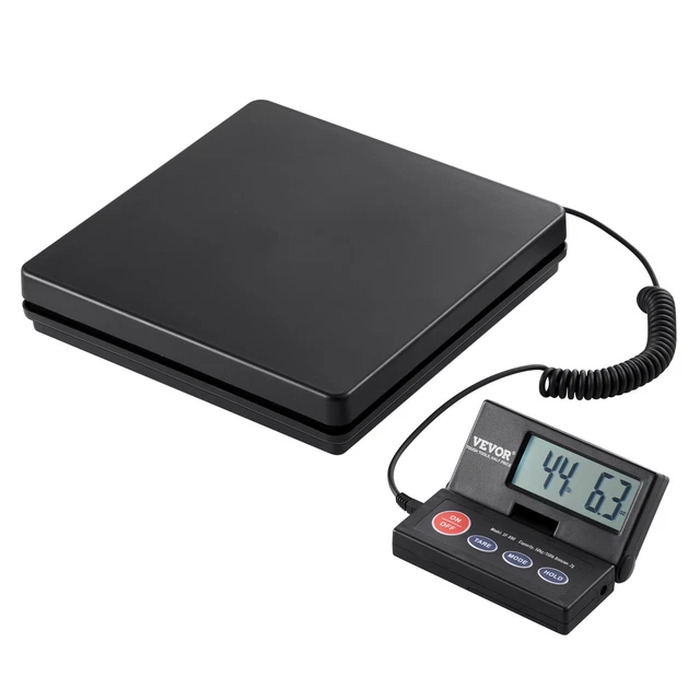 Bilancia Industriale Denagram Di Boudech, 120 Kg Di Portata Con Precisione 10 G, Display LCD Verde Separato, Tara E Azzeramento, Alimentazione A Batteria O USB, Piano 40x30 Cm
