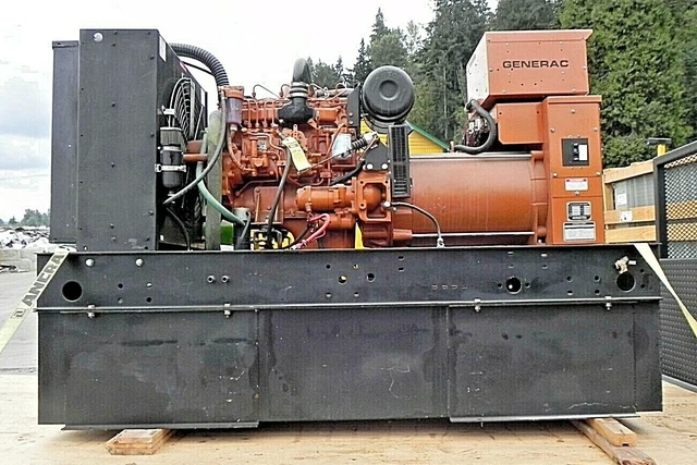Generac 50 Kw Single Phase Diesel Generator Only 555 Hours