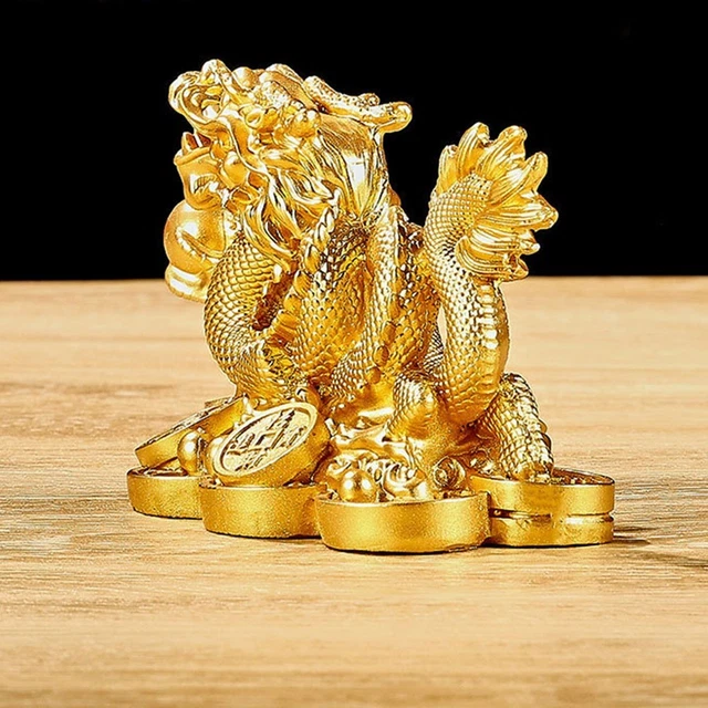 Figurines Dragon En Résine - Lot De 3 - 7 Cm - Peintes à La Main - Multicolore