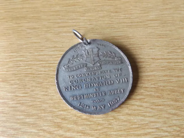 King Edward V111 Coronation Medal 12th May 1937 2