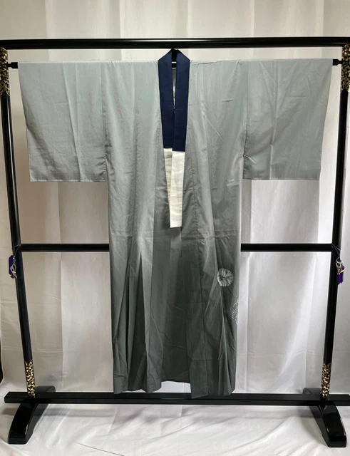 Vintage Japanese juban kimono - Mens Juban Kimono Robe 3