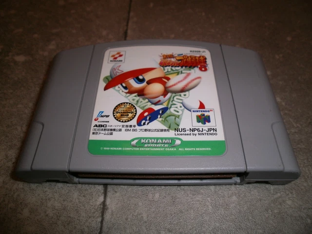 Jeu NINTENDO N64 JAP (NTSC-J): JIKKYOU POWERFUL PRO YAKYUU 6 BASEBALL - Loose