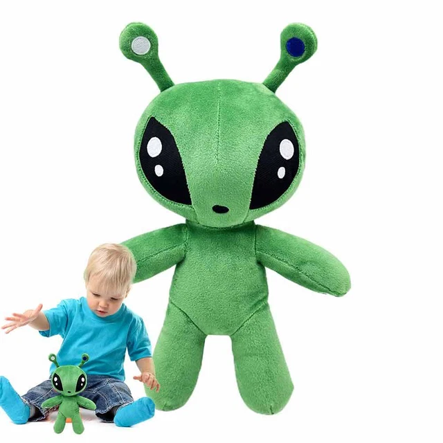 SOFT TOY GREEN Alien Plush Stuffed Animal Toys Doll Kids Children Toy ...