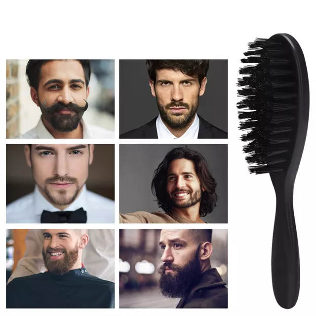 Boar Bristle Hair Brush Beard Brush Natural Bristles Brush Styling Hair brush F1