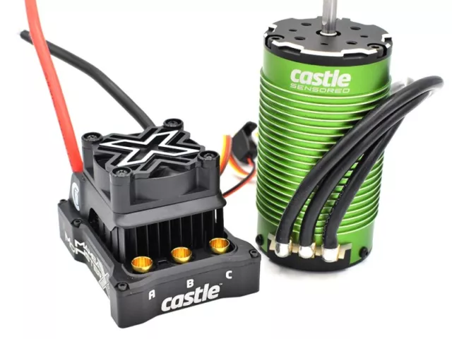 Castle Mamba Monster X 8S, 33.6V ESC W/1520-1650KV Sensor Motor P-CC010-0165-04