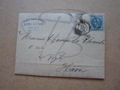 f ROUEN TIMBRE DE FRANCE N° 29A SUR PLI GC 3219 