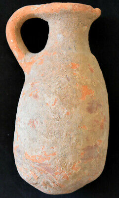 Ancient Authentic Pre-Columbian Small Water Vessel Clay Pottery 3