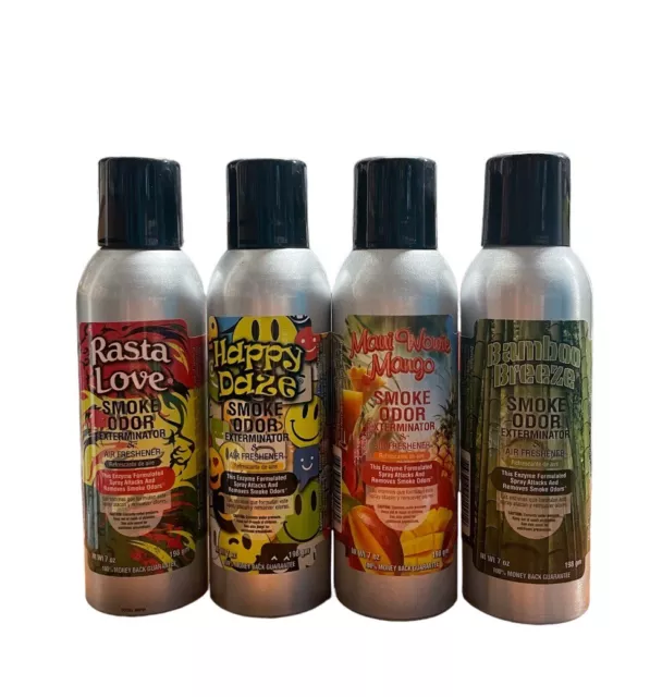 Smoke Odor Exterminator 7 oz Large Spray Eight Cans Assorted FREE SHIPPING