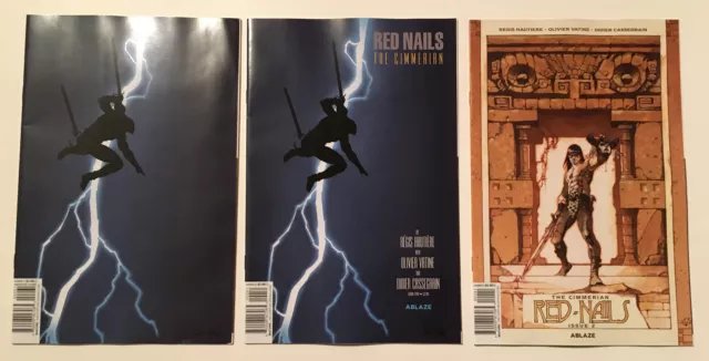 CIMMERIAN RED NAILS #2 - 1:10 - 5 Comics - DARK KNIGHT - Virgin Variant - CONAN