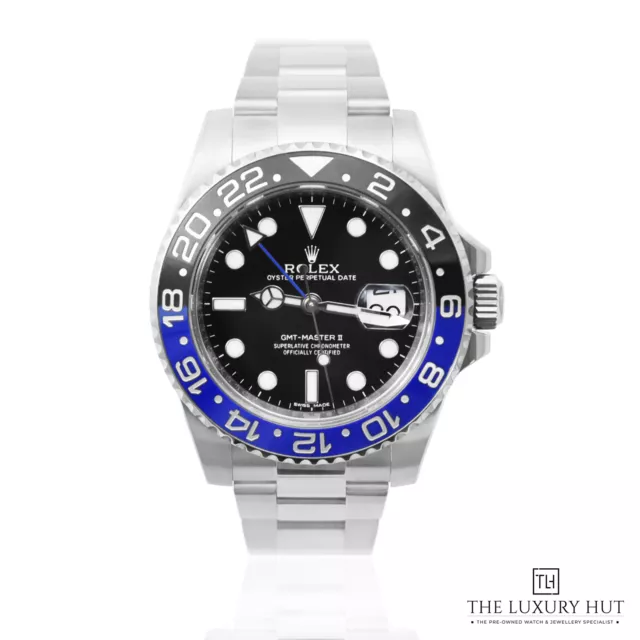 Rolex GMT-Master II ‘BATMAN’ Steel 40mm Black Dial Ref: 116710BLNR - Full Set...