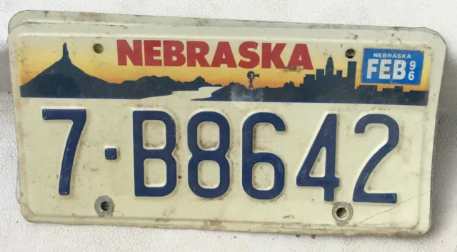 Nebraska 1993 Vintage Goffrato Targa 7-B8642 Compra 1 O 2 Piatti