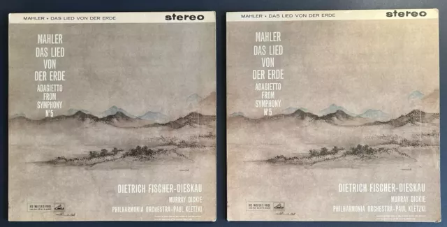 Kletzki Mahler: Das Lied Von Der Erde w/g Hmv Asd 351/ 352 Uk 2 X Lp Ex Audio