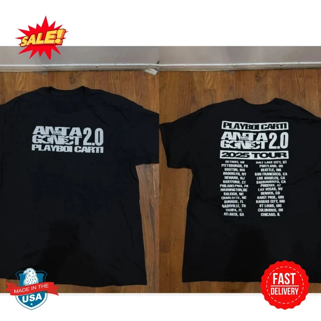 PLAYBOI CARTI ANTAGONIST 2.0 Tour 2025 Opium Label VIP T-shirt S-5XL £ ...