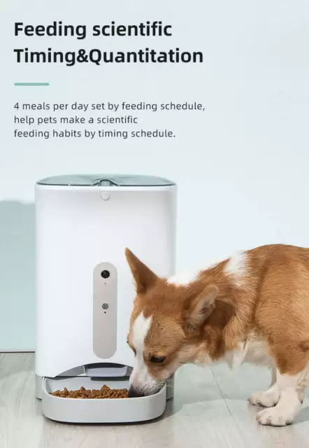 Danoz Direct - Smart Automatic Pet Dog Cat Rabbit Feeder Smartphone Camera AP... 3