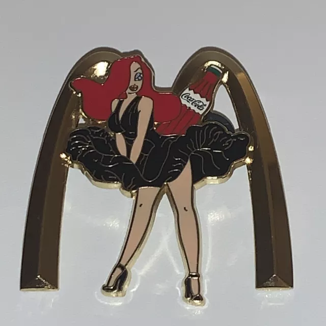 Disney Jessica Rabbit Coca Cola McDonalds Golden Arches Pin RARE