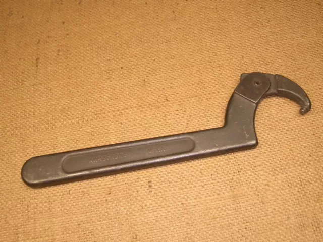 VINTAGE ARMSTRONG ADJUSTABLE Pin Spanner Wrench 34-363 Usa Tool 2