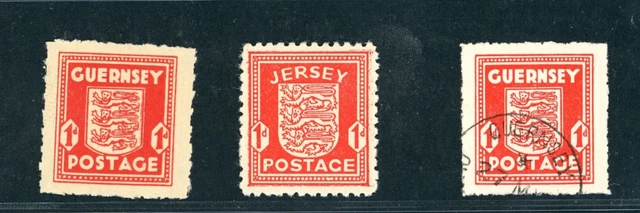 Dt. Besetzung Guernsey / Jersey Lot ungebraucht Falz / gestempelt