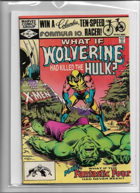 What If? Featuring Wolverine And The Hulk #31 1982 Fine 6.0 4640