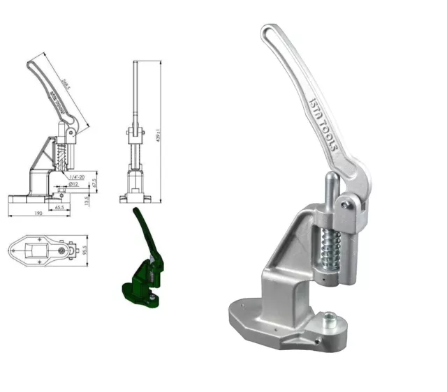 Knopfpresse, Druckknöpfe, Messing, nickel-frei, Druckknopf Werkzeug, Zange 2