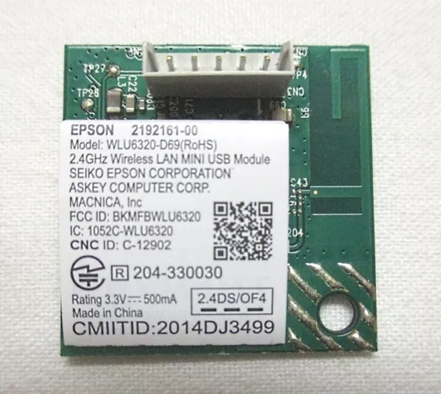 Modulo Wi-Fi Epson WLU6320-D69  2192161-00, originale!