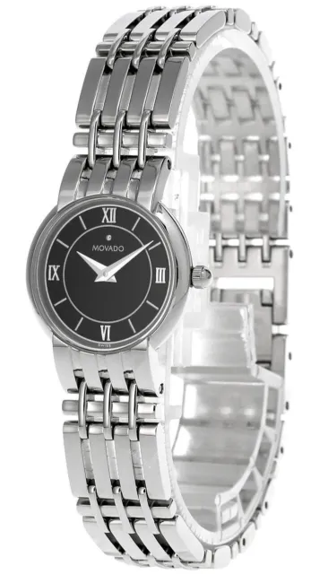 MOVADO Quartz Stainless Steel BLK Dial Women's Watch 84.A1.842 (Black)