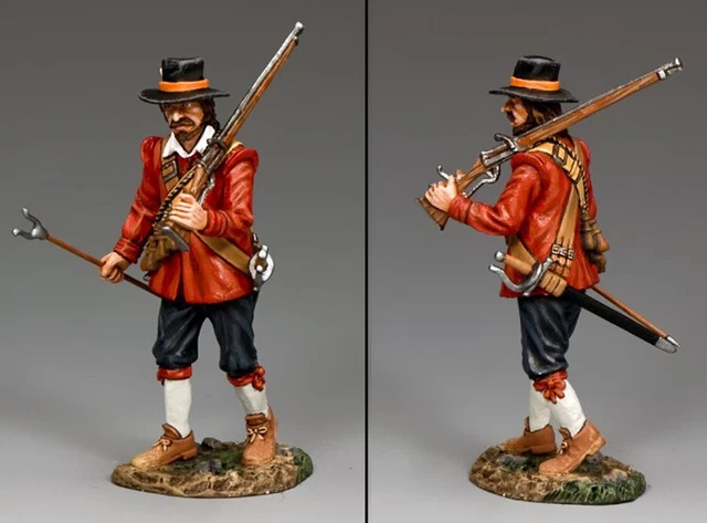 Figurine King & Country PnM006 – Piquier Debout Guerre Civile Anglaise (neuve, Collection)