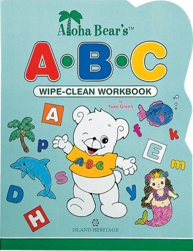 ALOHA BEAR'S ABC WIPE-CLEAN WORKBOOK By Yuko Green *Excellent Condition*