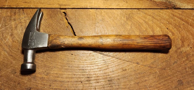 Vintage True Temper Kelly Perfect No 16R Straight Claw Hammer 1lb-8oz Great Cond
